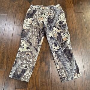 Vintage WestArk Mossy Oak Camo Cargo Pants Sz L(36x32) Made In USA Quiet Wear